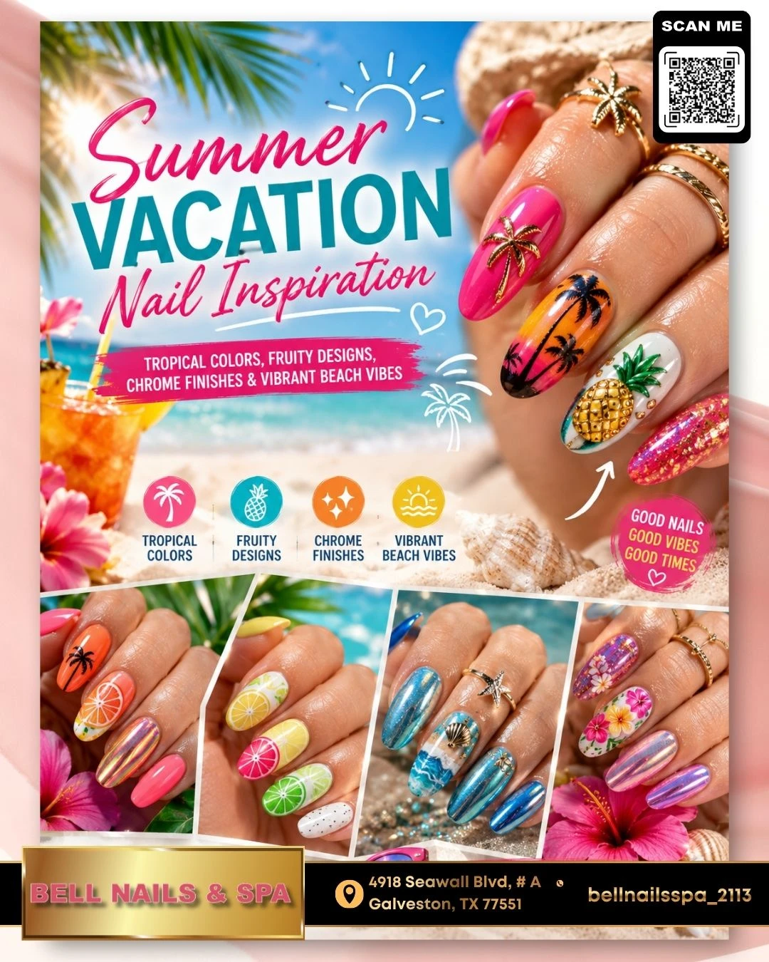 Bell Nails & Spa Galveston, TX 77551